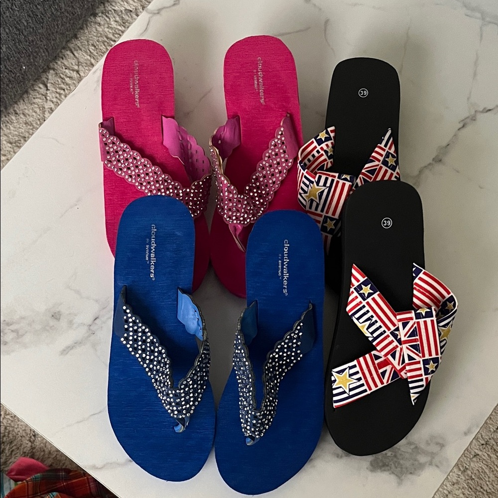 Colorful Flip Flop Sandals Set